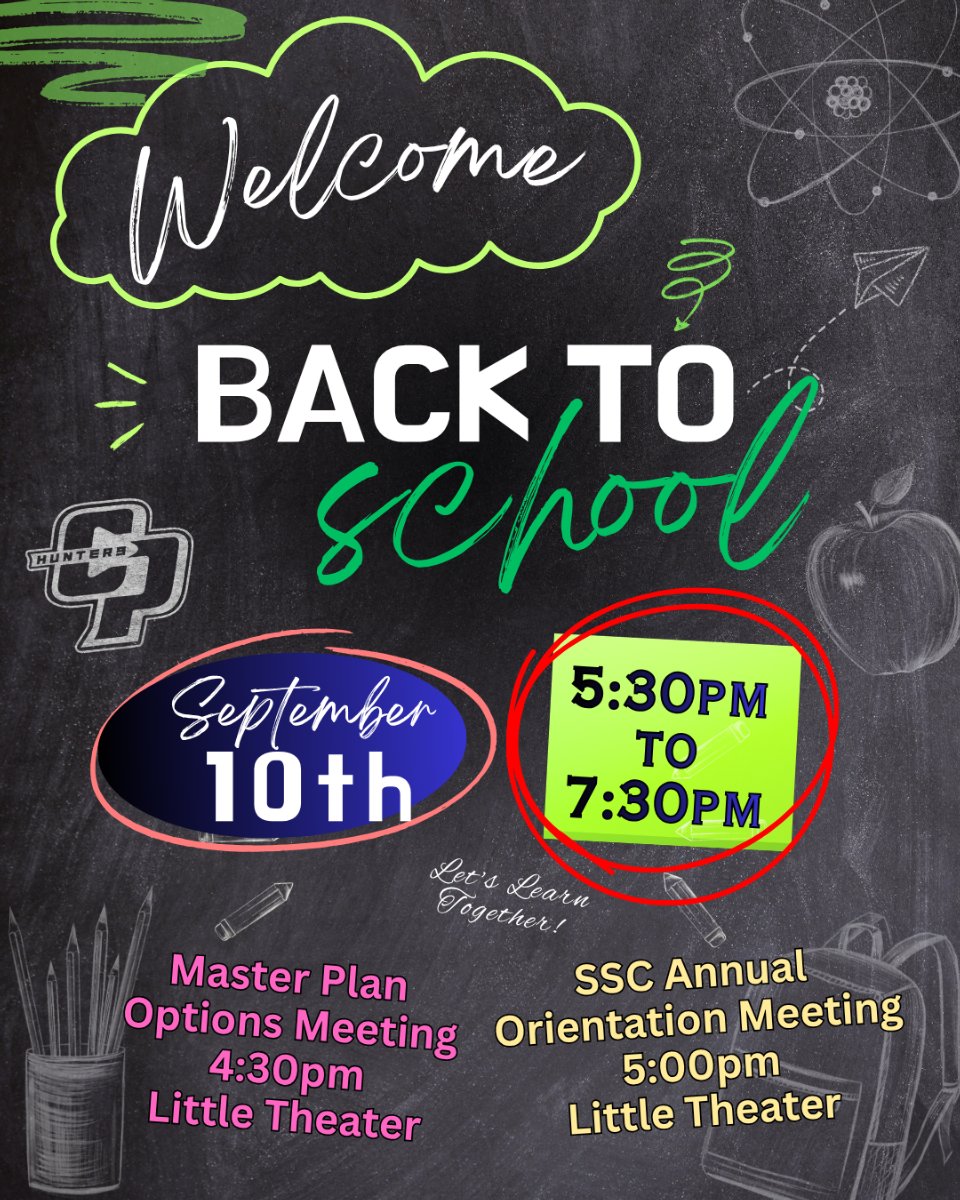Back to School Night Flyer English